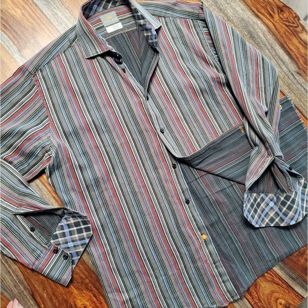 Thomas Dean Dress Shirt M